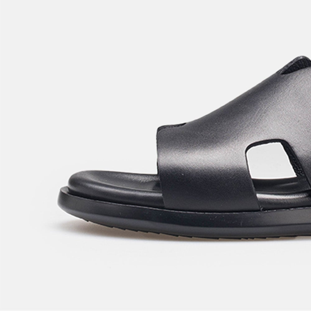 Volzak 5405 Black Leather Sandal