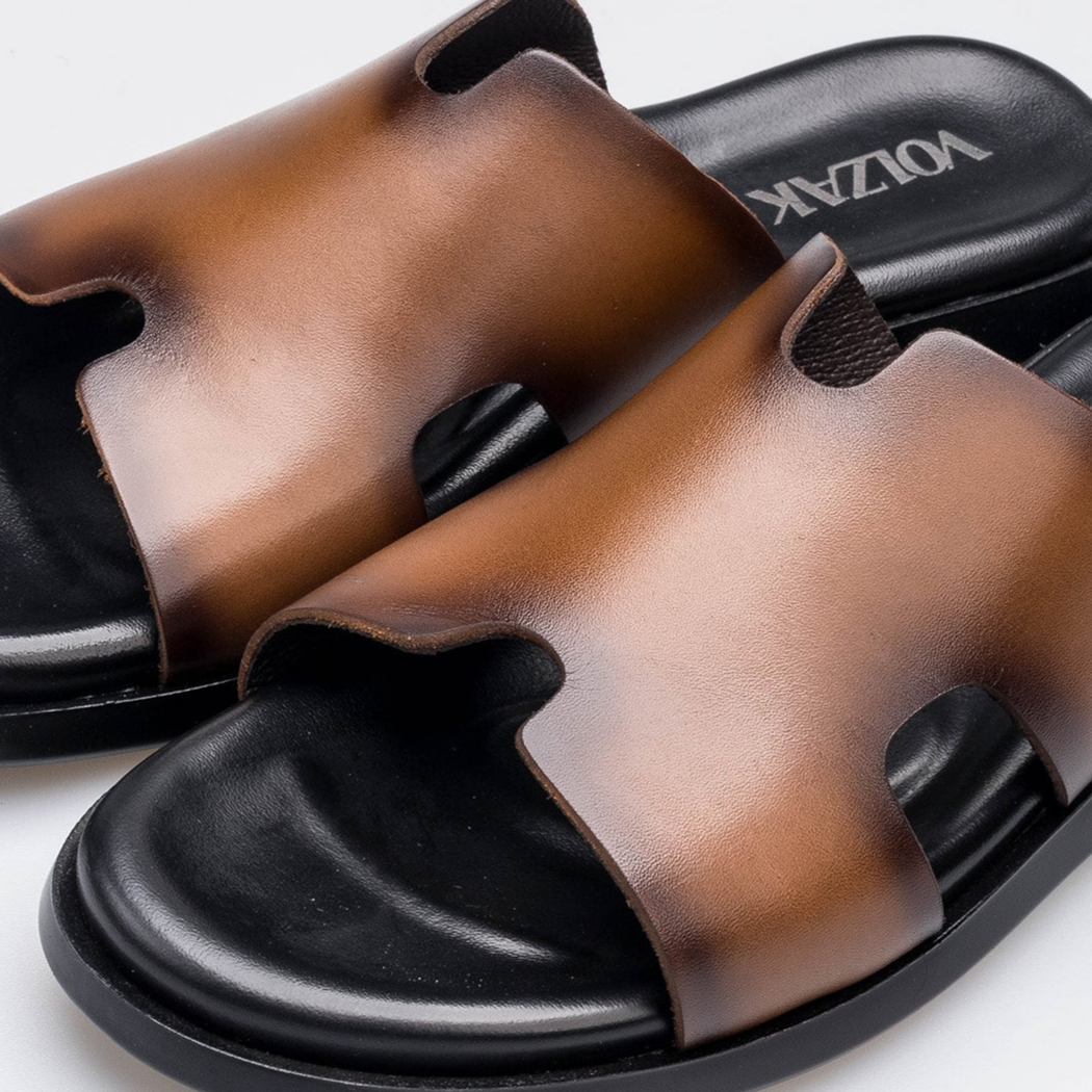 Volzak 5405 Vintage Brown Leather Sandal