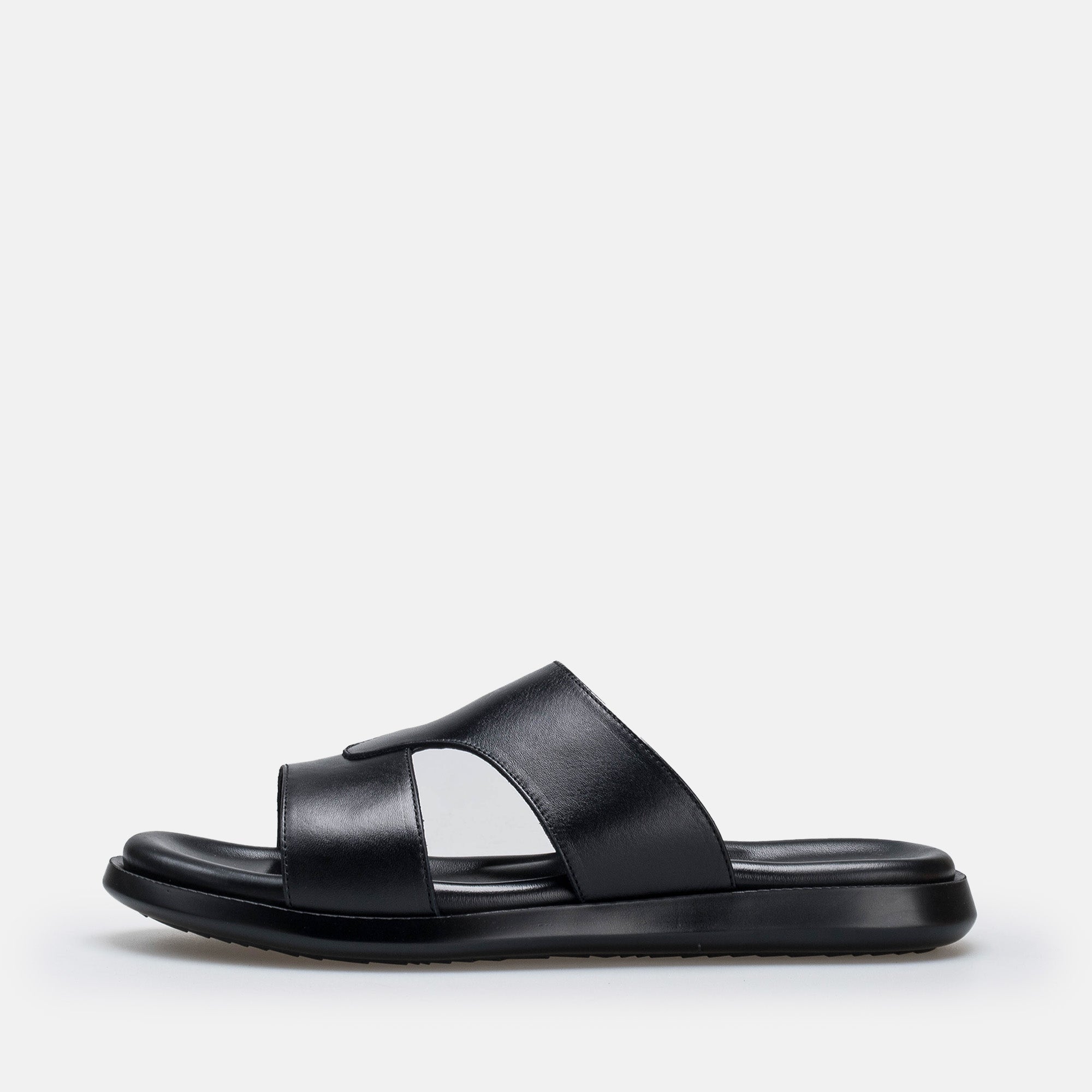 Volzak 5409 Black Leather Sandal