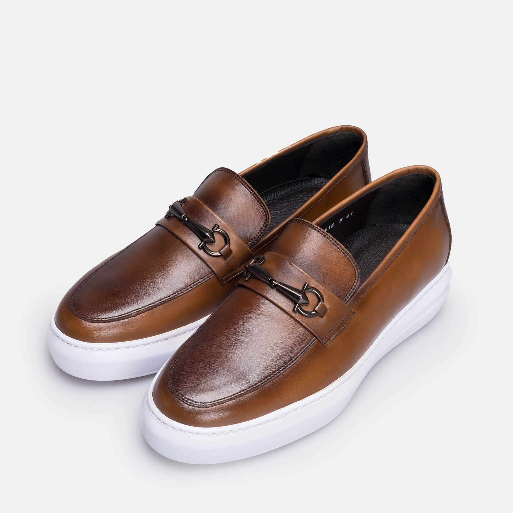 Volzak 5416 Vintage Brown Leather Sneakers