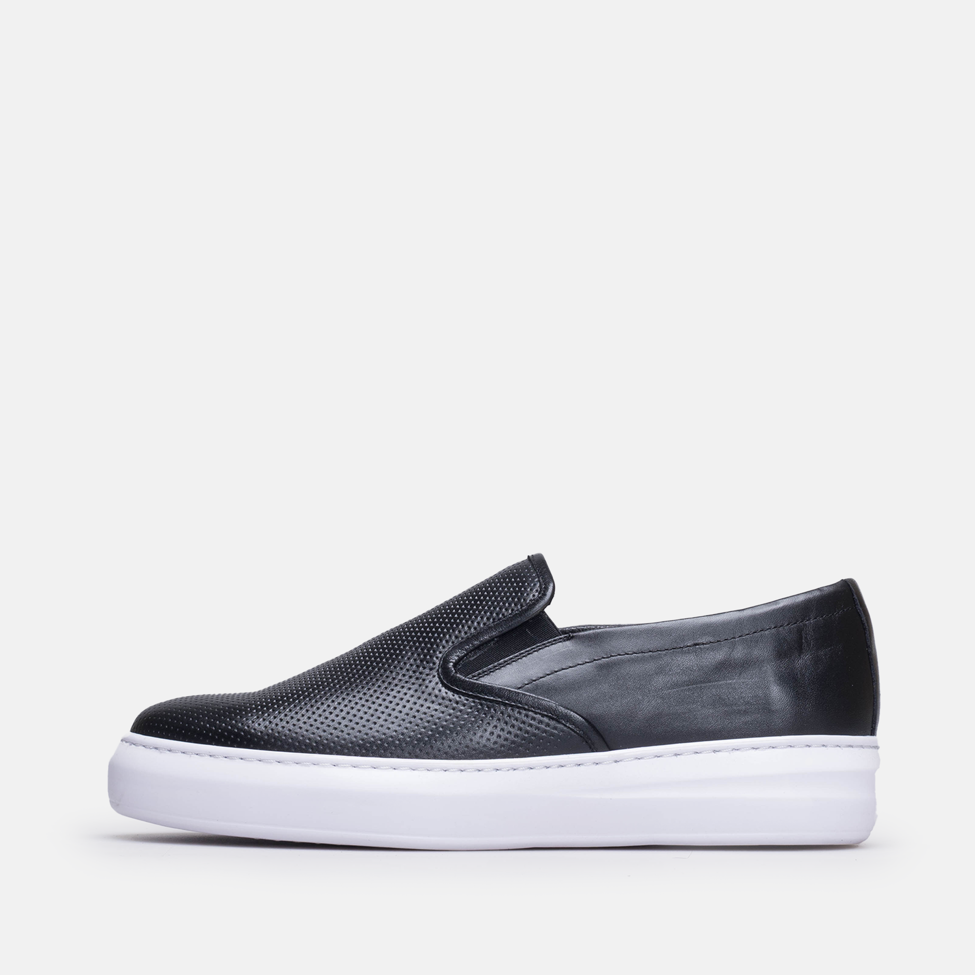 Volzak 5417 Black leather sneaker