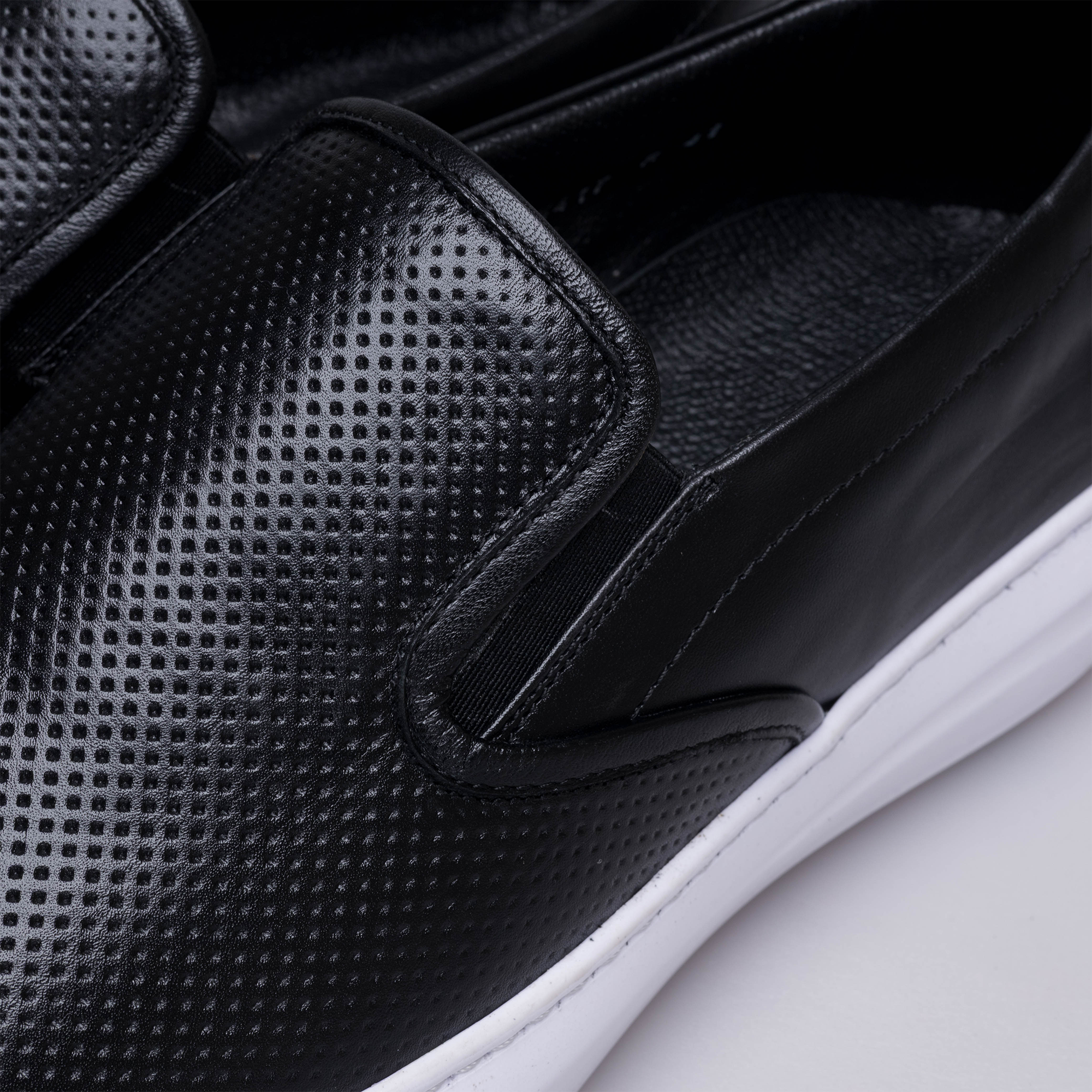 Volzak 5417 Black leather sneaker