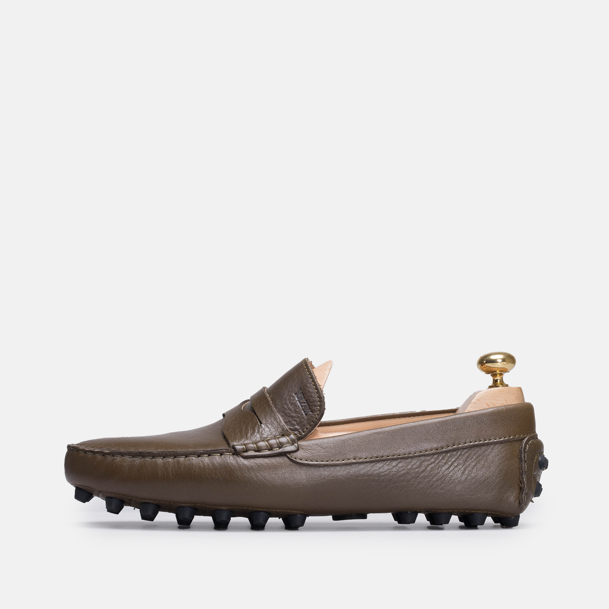Volzak 2000 Green Leather Moccasin