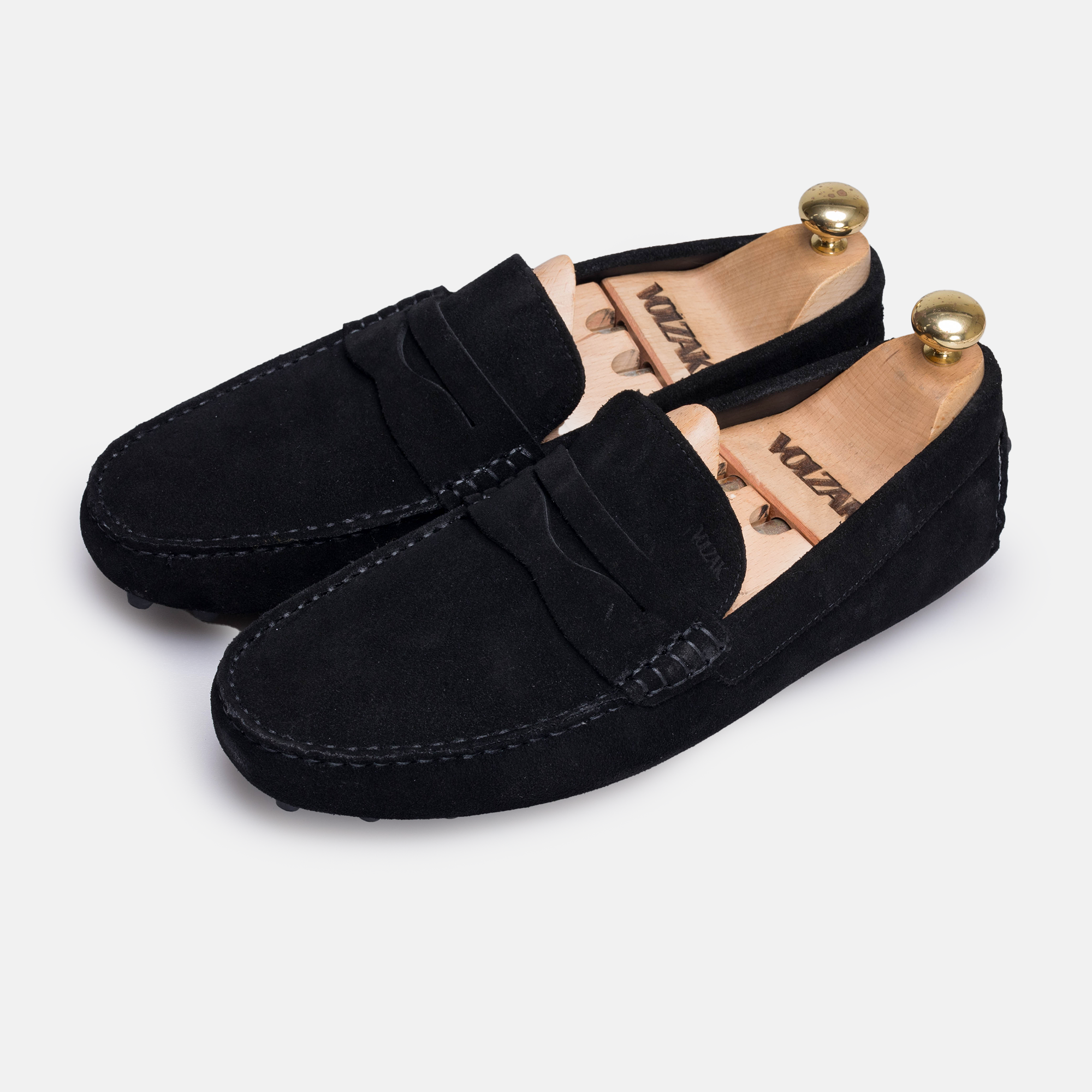 Volzak 2000 Black Suede Moccasin