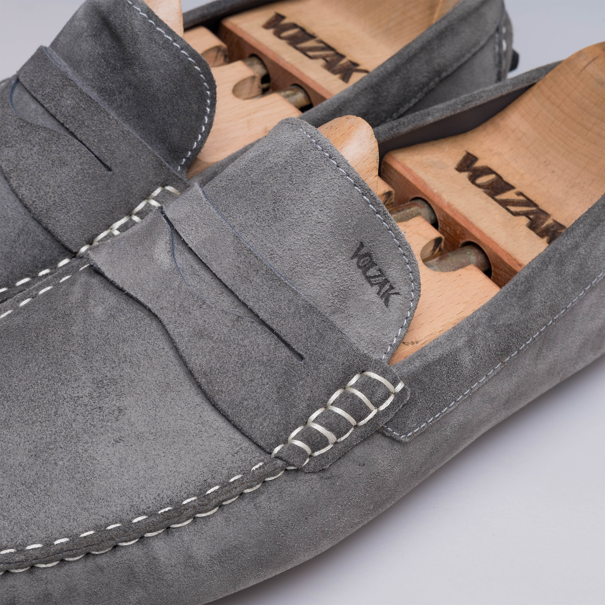 Volzak 2000 Gray suede moccasin