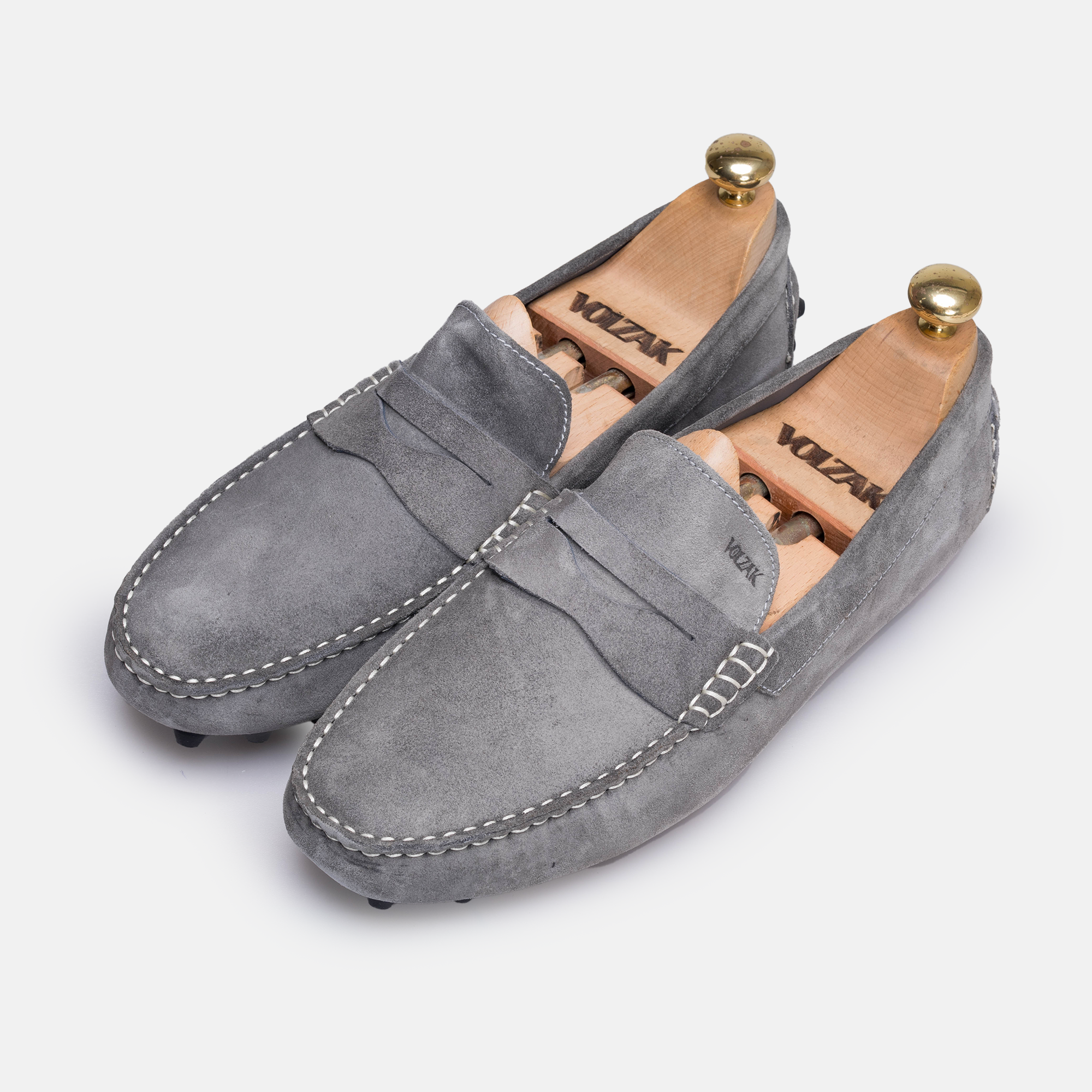 Volzak 2000 Gray suede moccasin