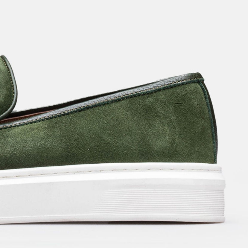 Volzak 2149 basket en daim Vert