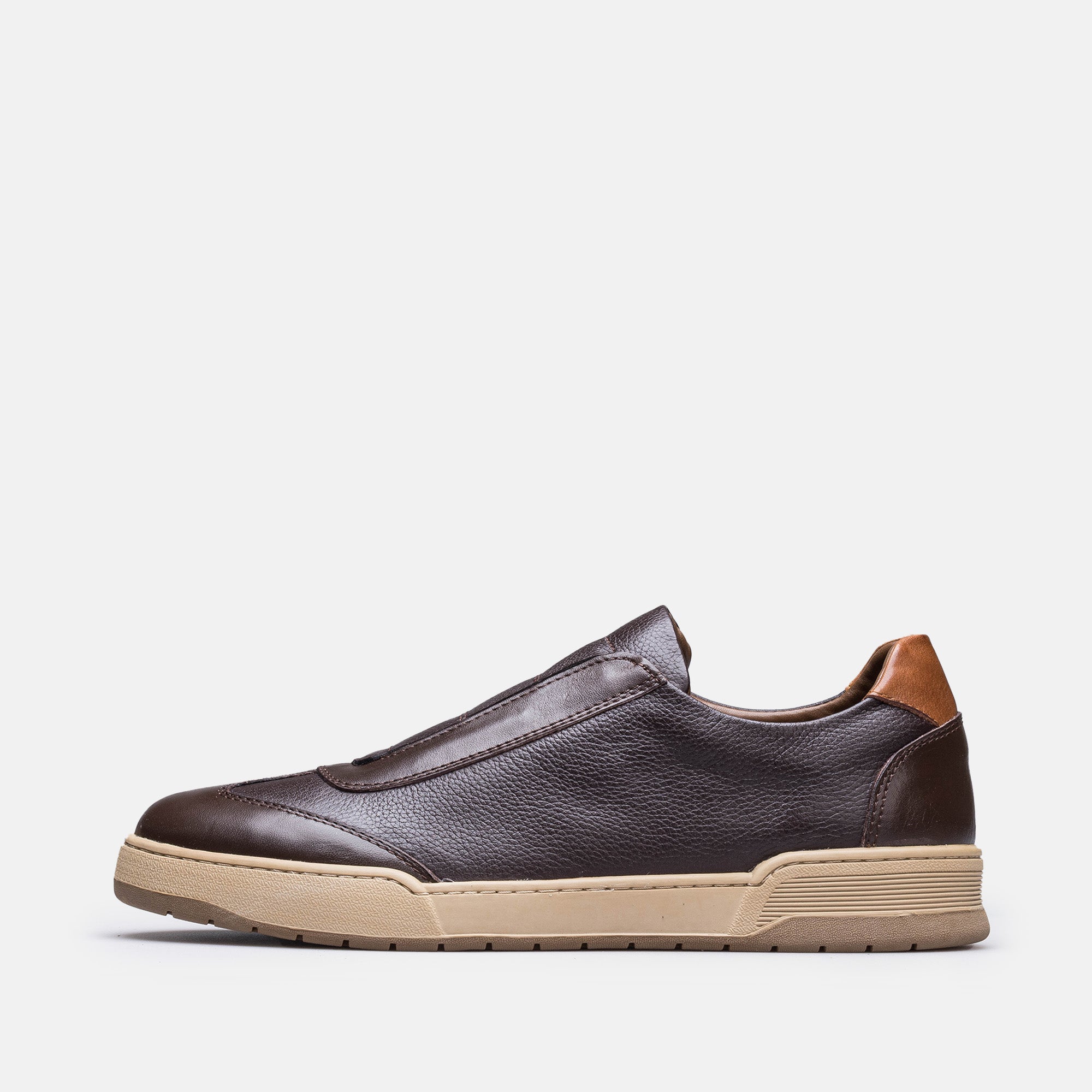 Volzak 200 Brown Leather Sneakers