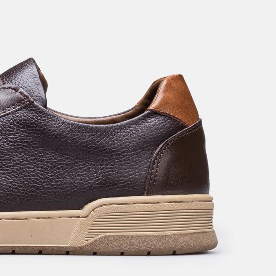 Volzak 200 Brown Leather Sneakers