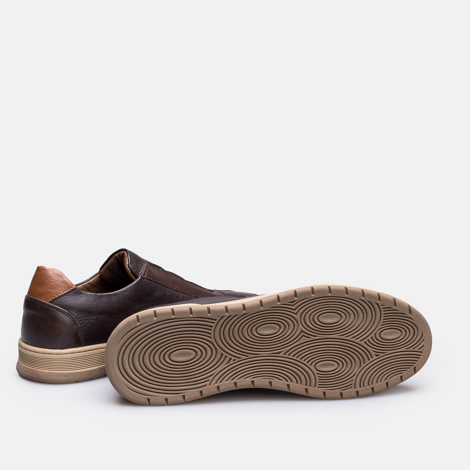 Volzak 200 Brown Leather Sneakers