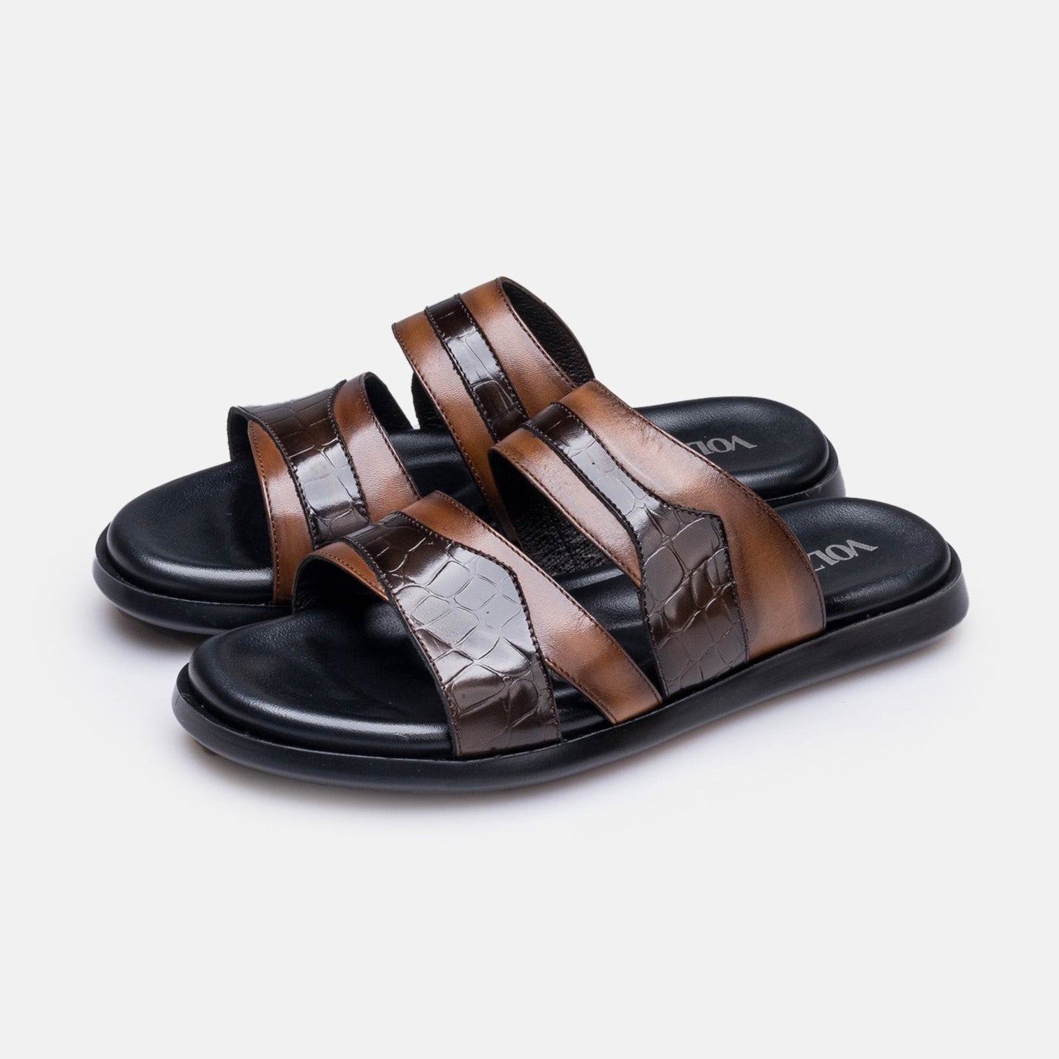 Volzak 5412 Brown Leather Sandal