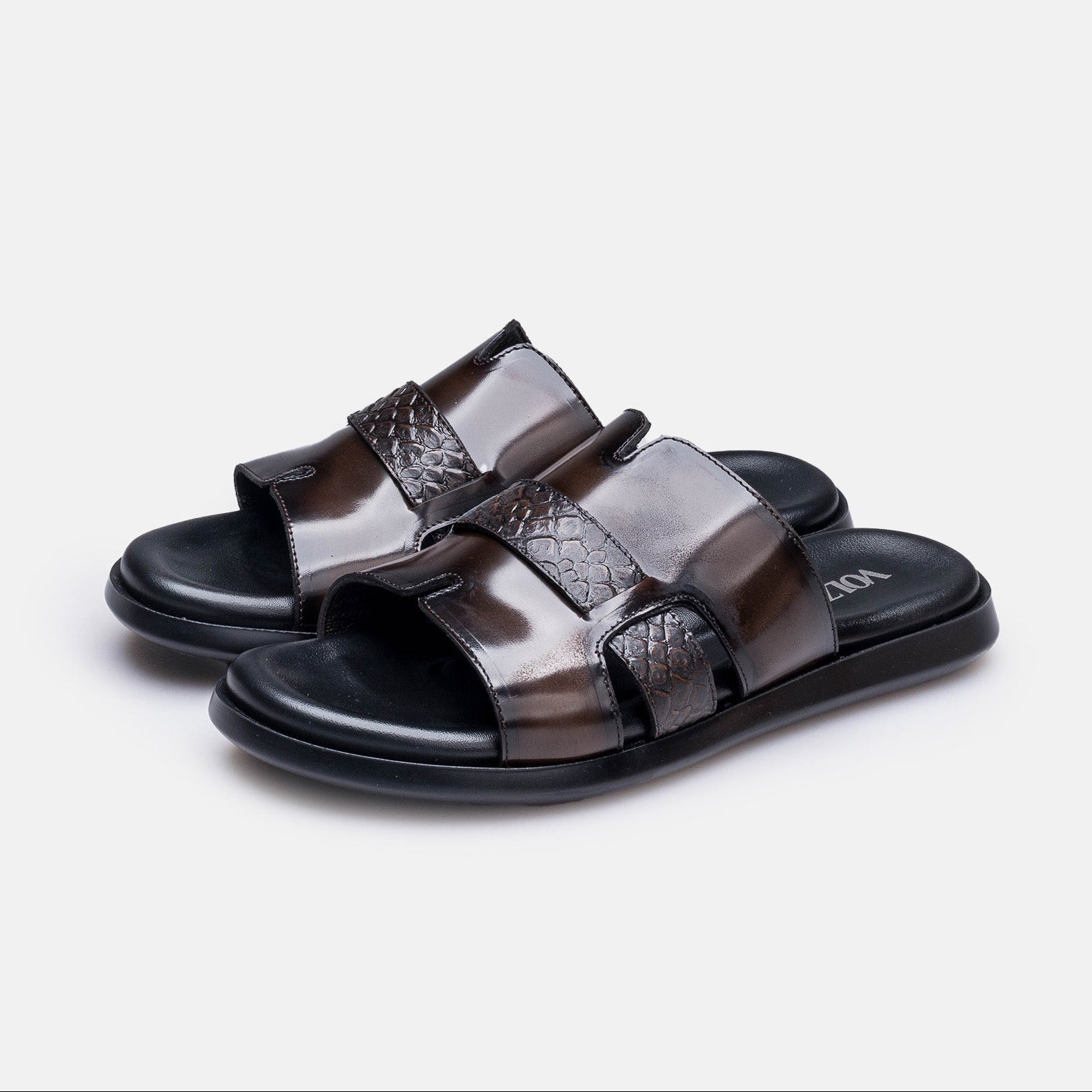 Volzak 5414 Leather Sandal Removable Brown