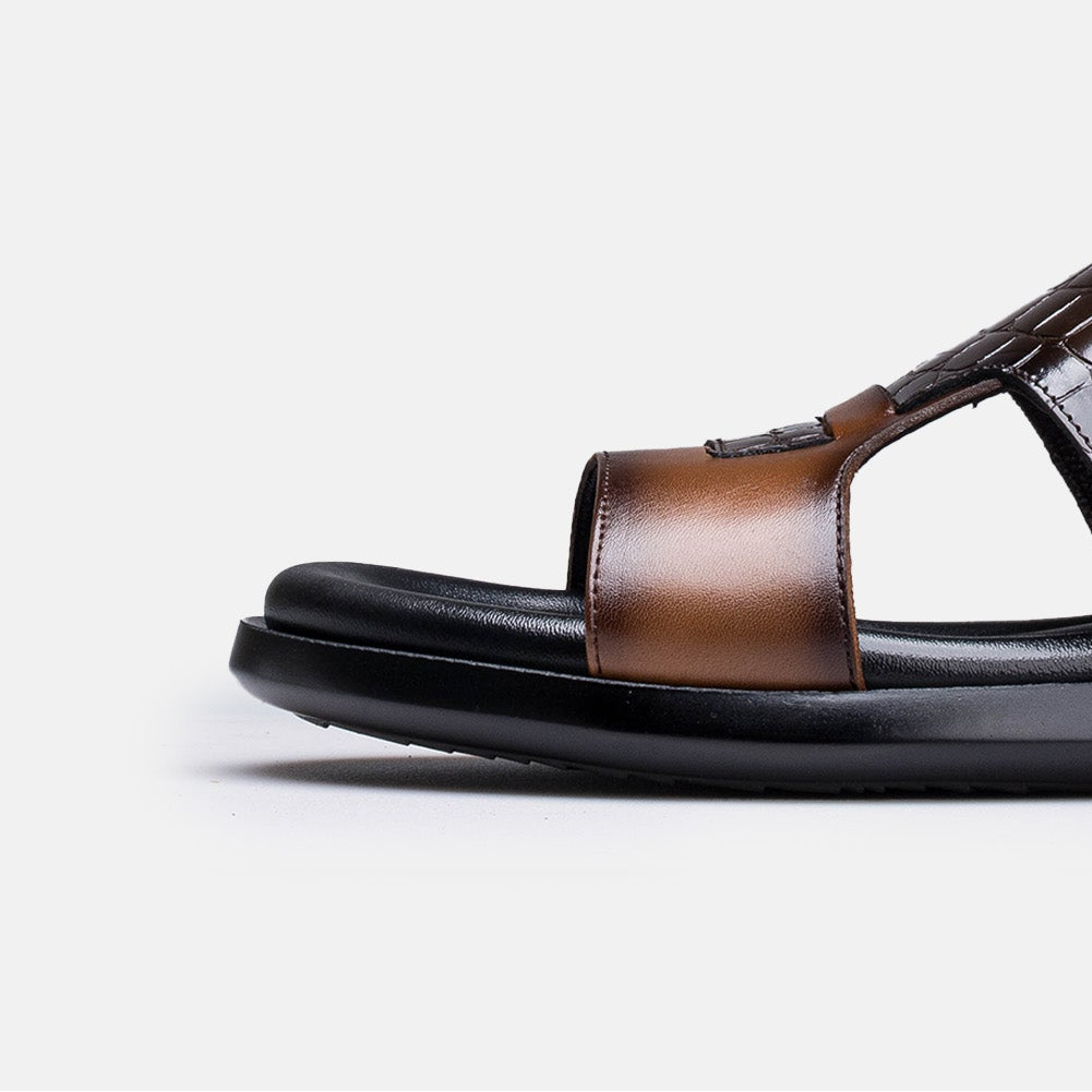 Volzak 5413 Brown Leather Sandal