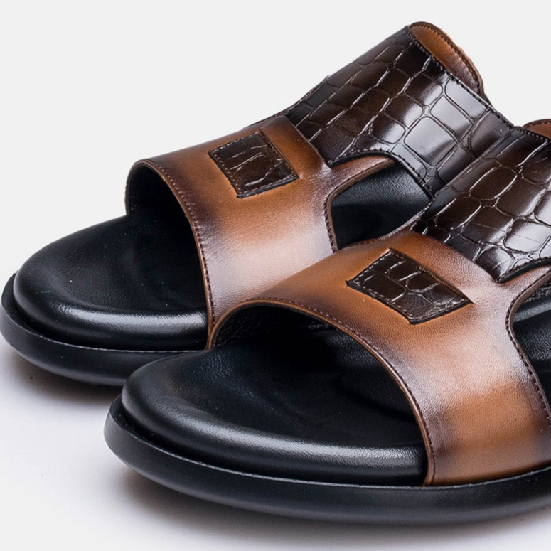 Volzak 5413 Brown Leather Sandal