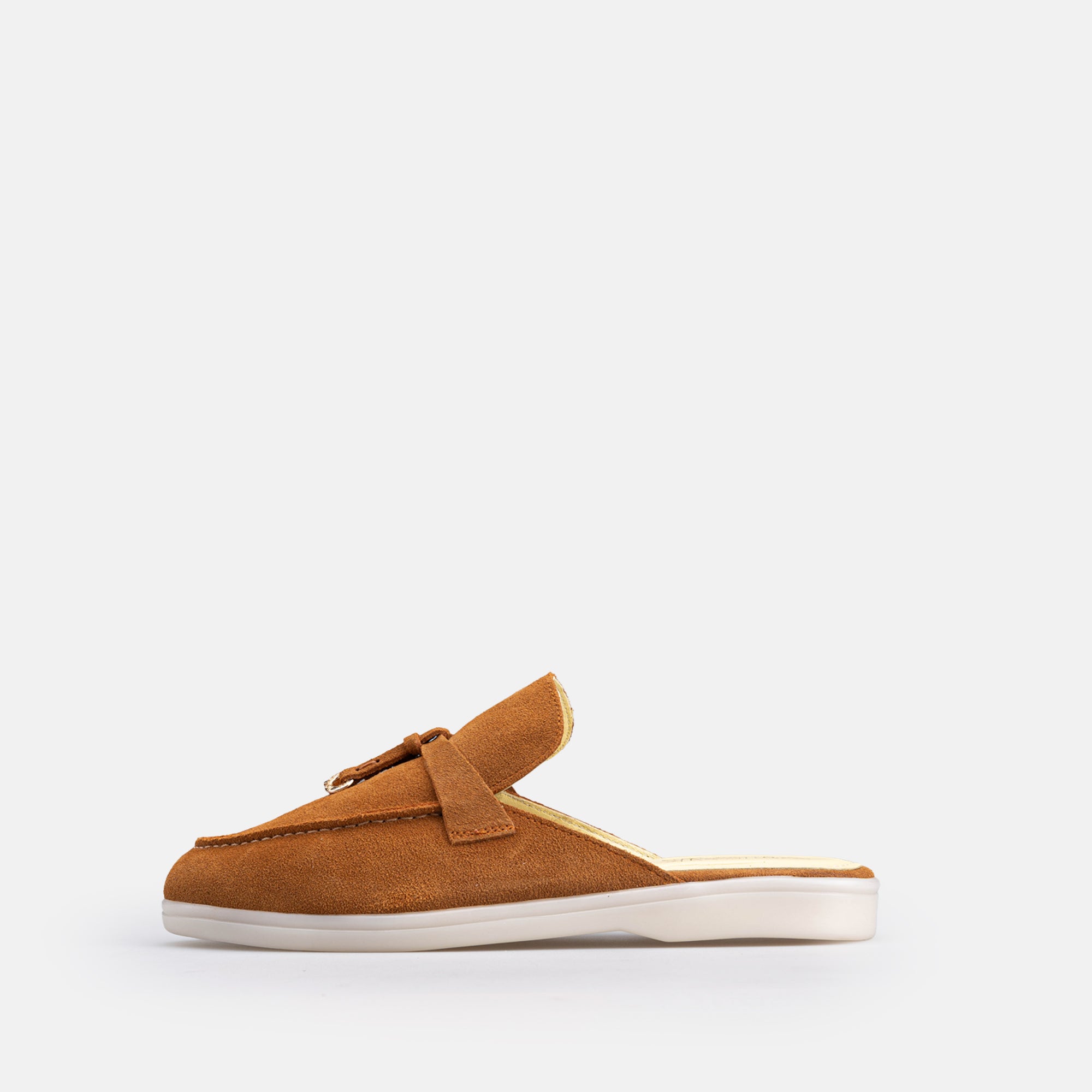 Volzak 0777 s Mule en daim Camel