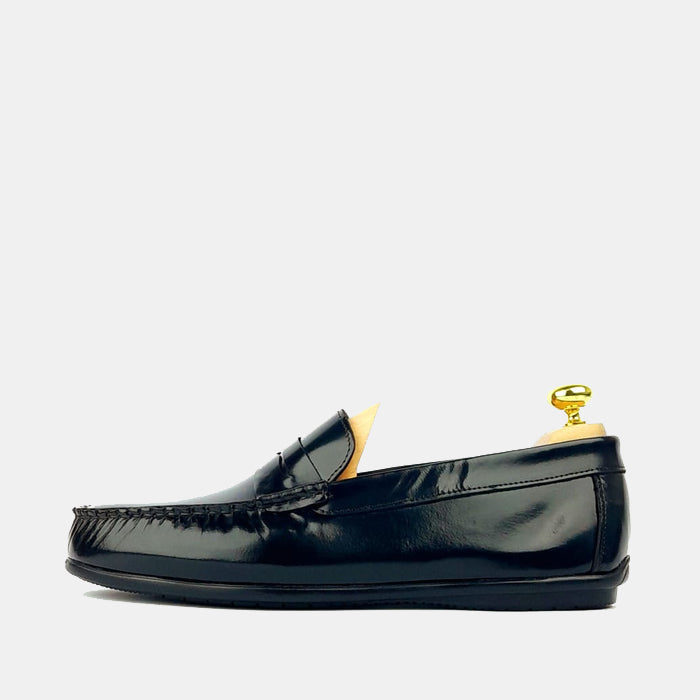 5092 Mocassin en cuir Démasquable Noir