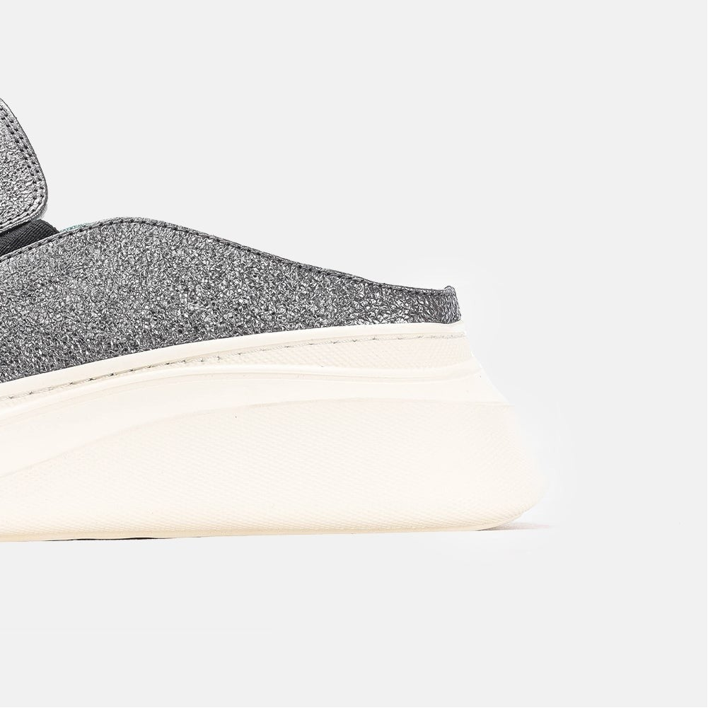 Volzak 02 s Mule en cuir Argenté