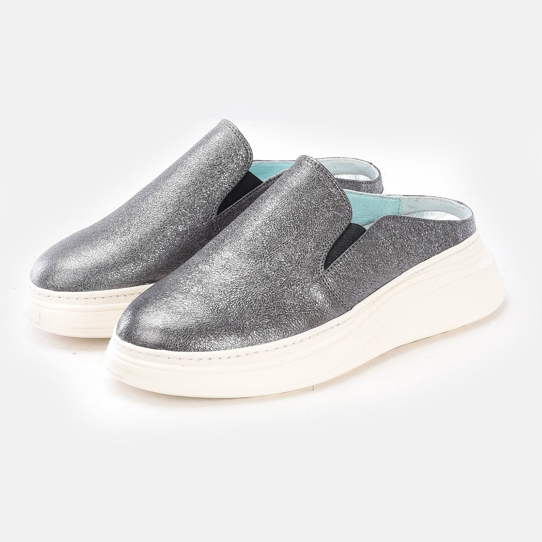 Volzak 02 s Mule en cuir Argenté