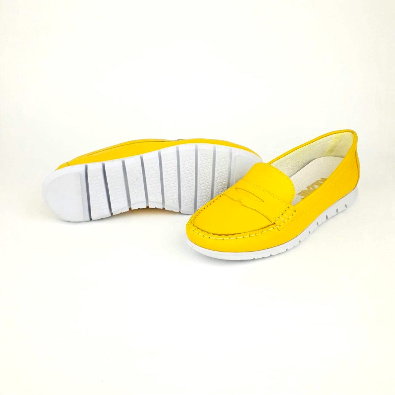 Volzak 180 Mocassin en cuir Moutarde