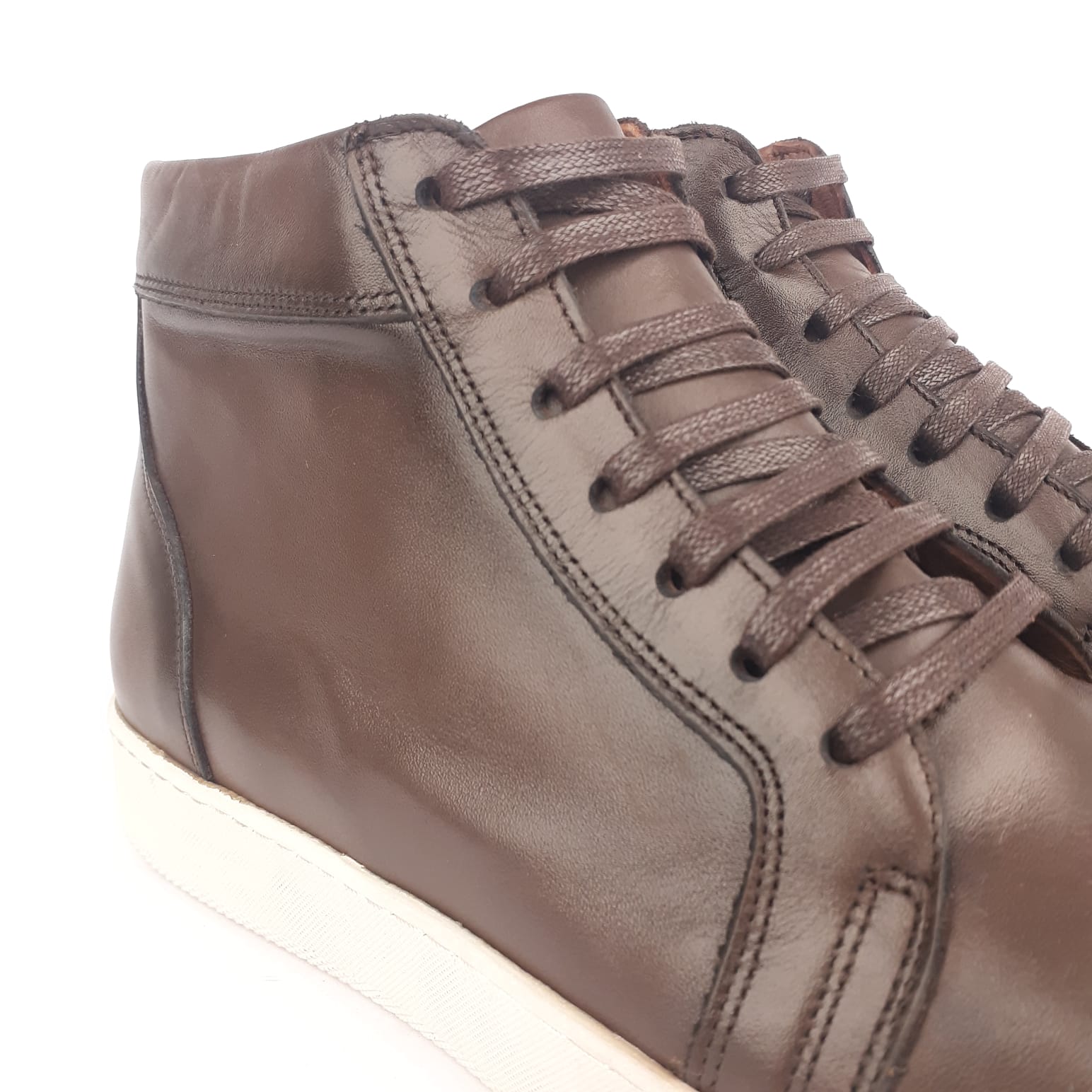 1287 S Bottine en cuir marron