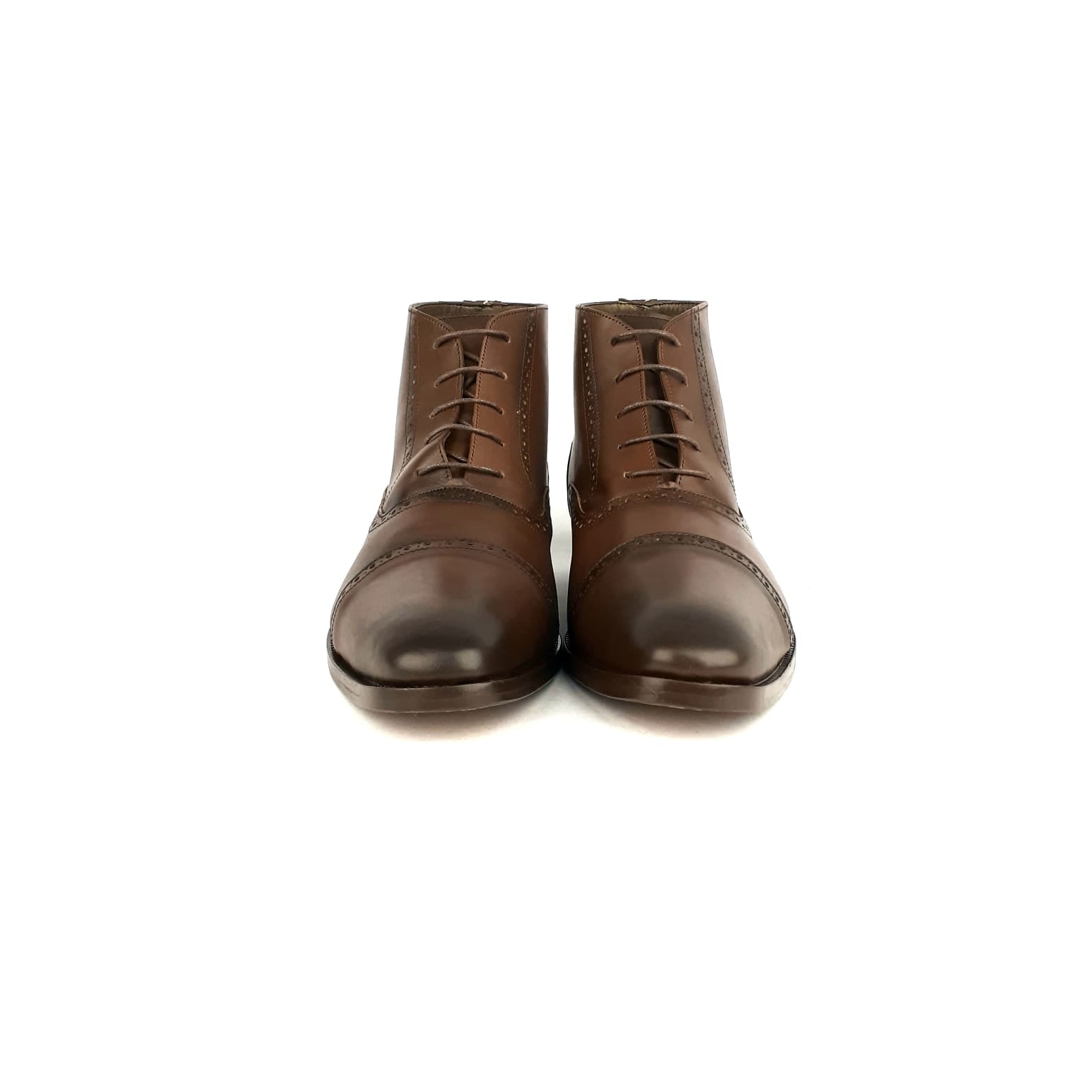 0970 Bottine en cuir marron