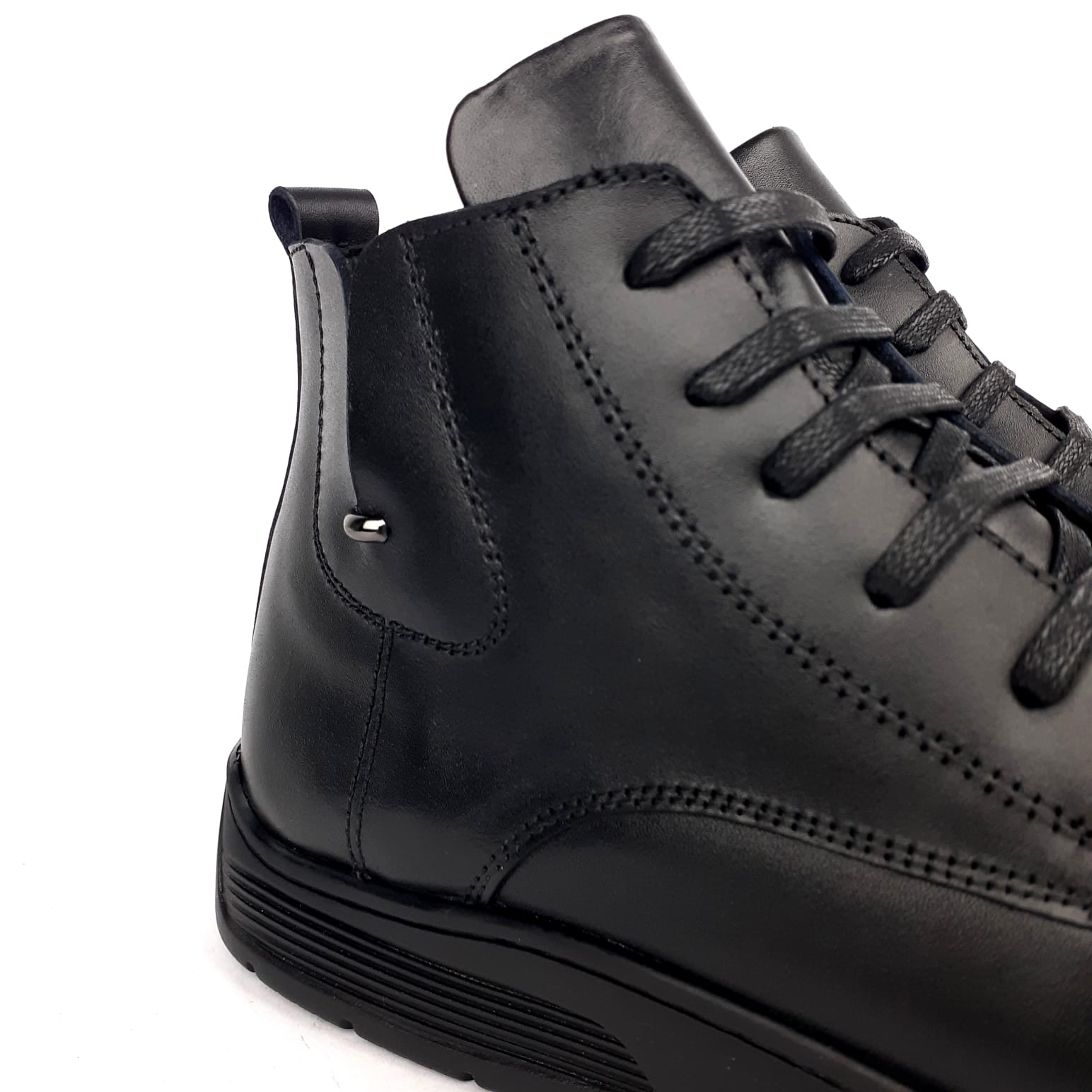 7023 Bottine en cuir Noir