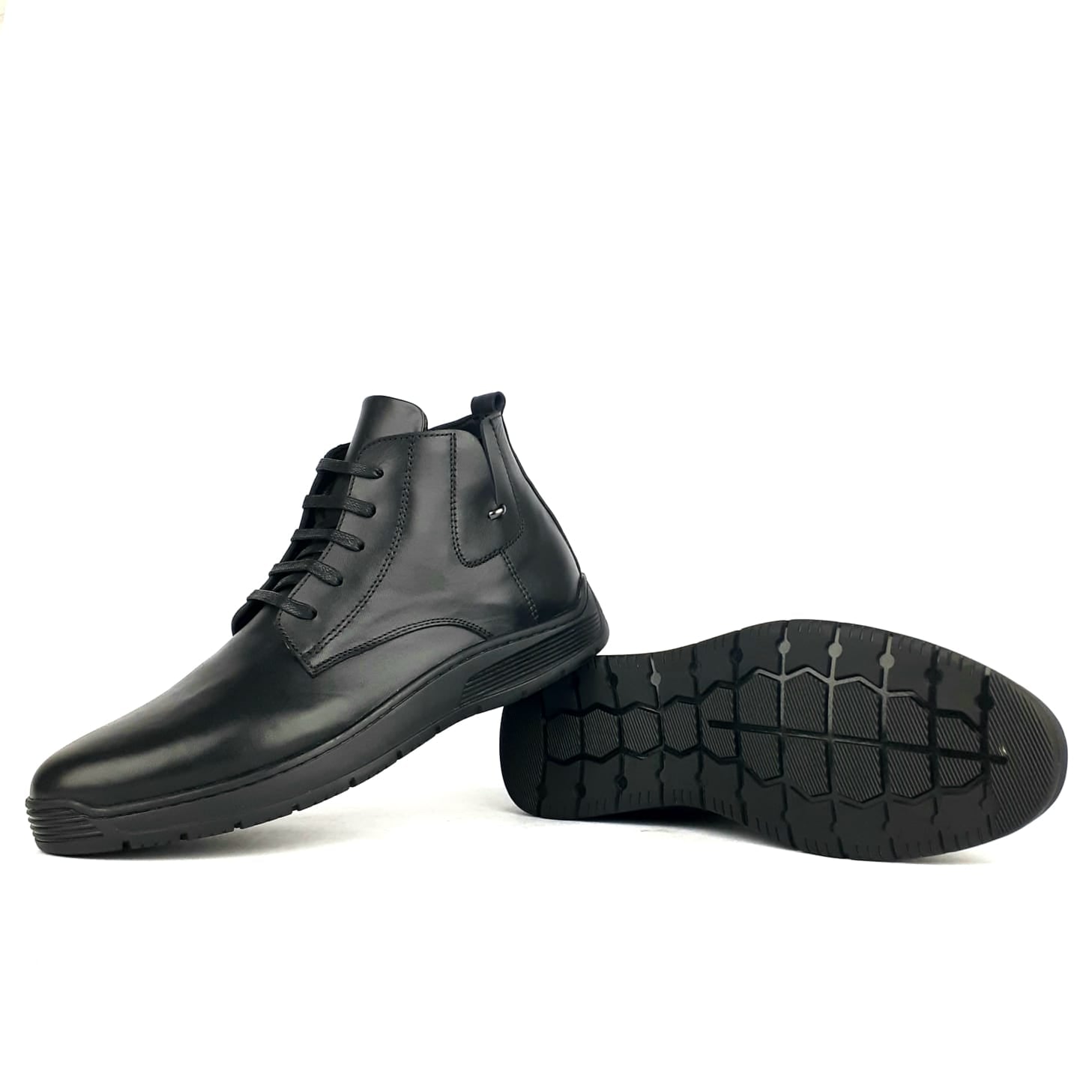 7023 Bottine en cuir Noir