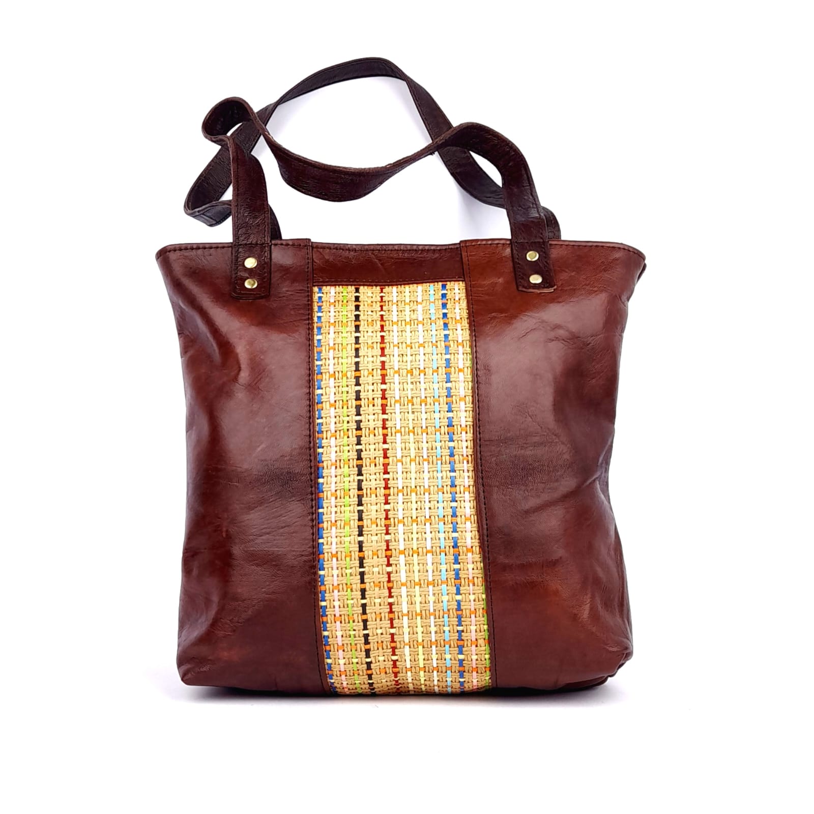 AR68 Sac à Main En Cuir traditionnel marron