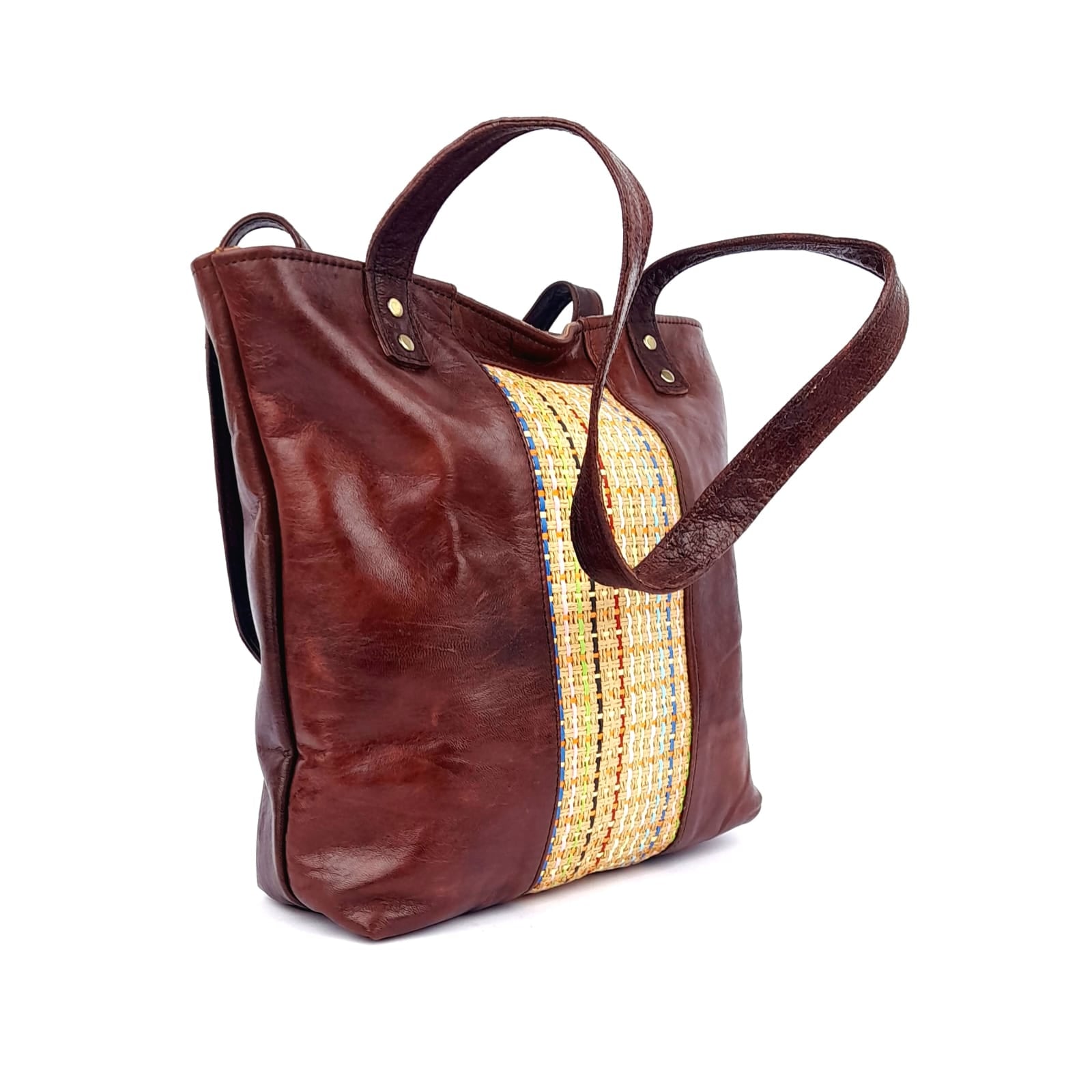 AR68 Sac à Main En Cuir traditionnel marron