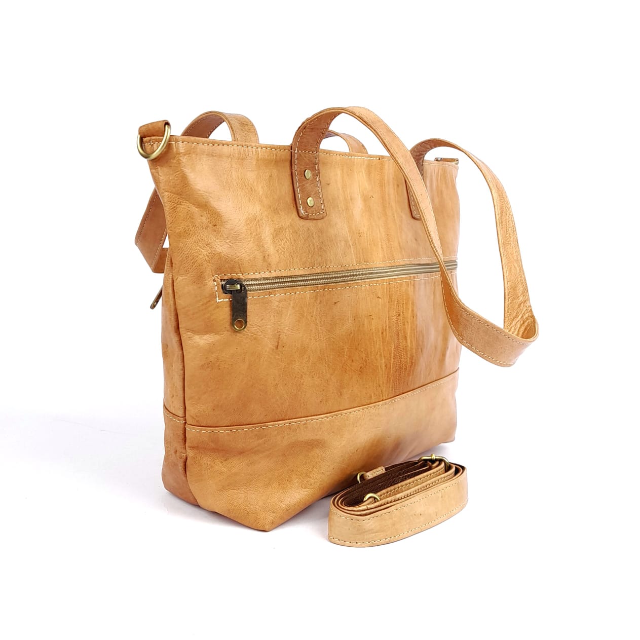 F78 Sac à Main En Cuir traditionnel Sable