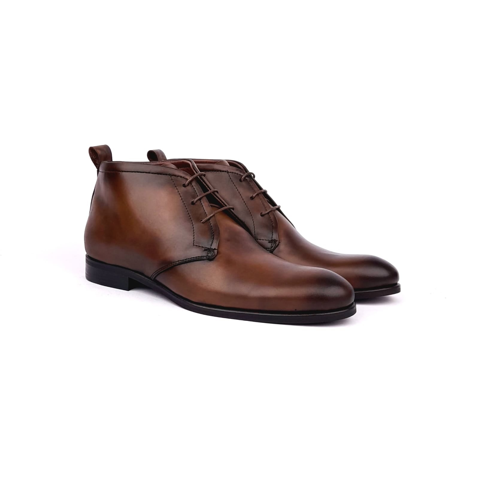 Volzak 5104 Bottine en cuir Marron vintage