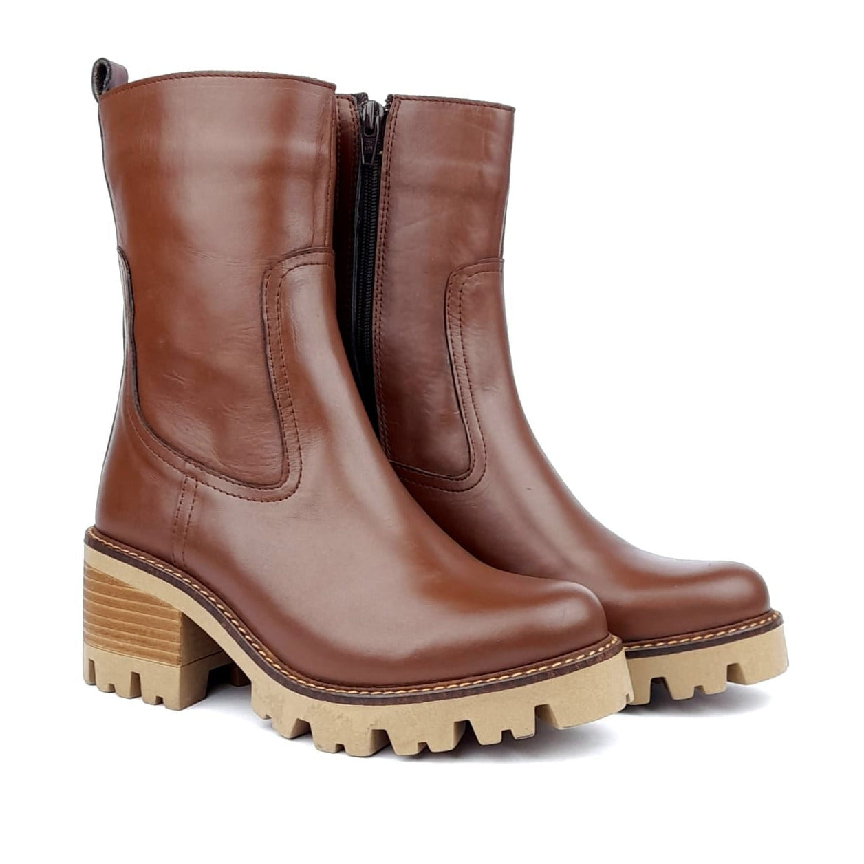 Volzak 2034 Bottine en cuir Marron