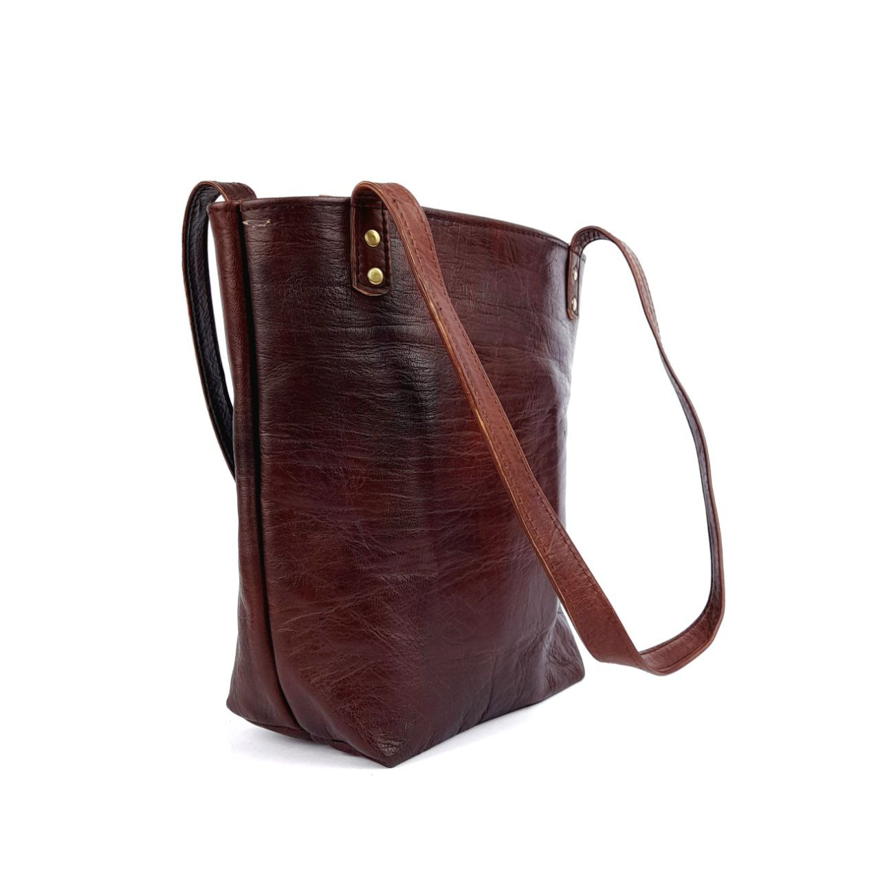 A64 Brown traditional Leather Women's Bag