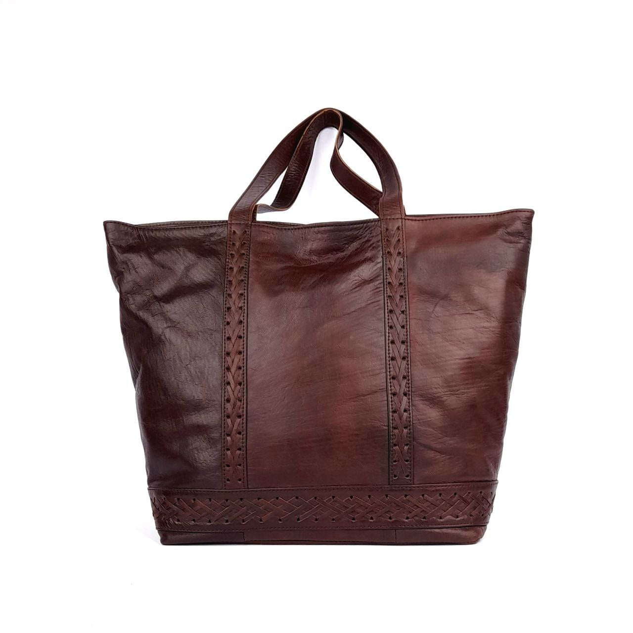 A61 Sac Femme En Cuir traditionnel Marron