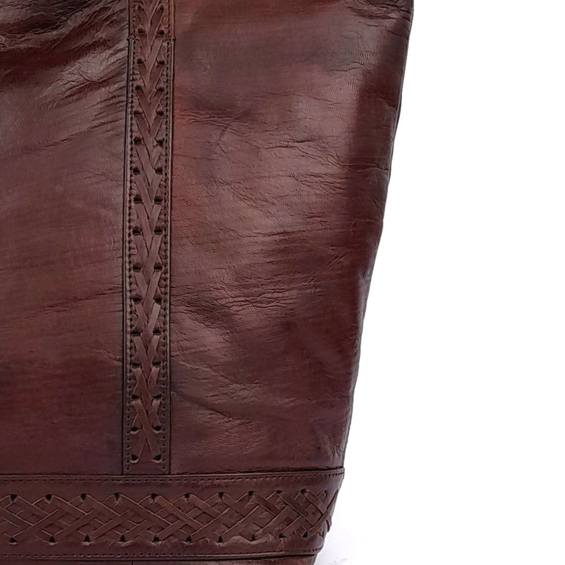 A61 Sac Femme En Cuir traditionnel Marron