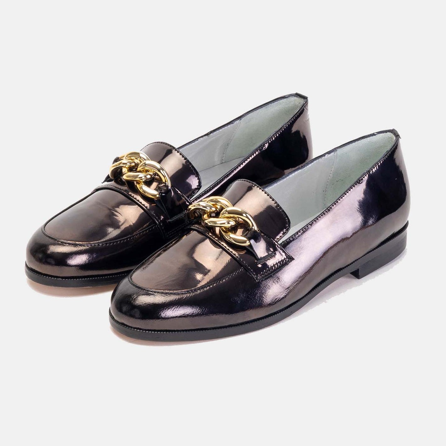 Volzak 1077 Chaussure en cuir vernis Noir