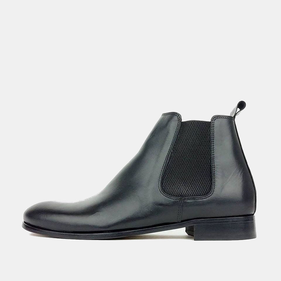 Volzak 1094 botte en cuir noir