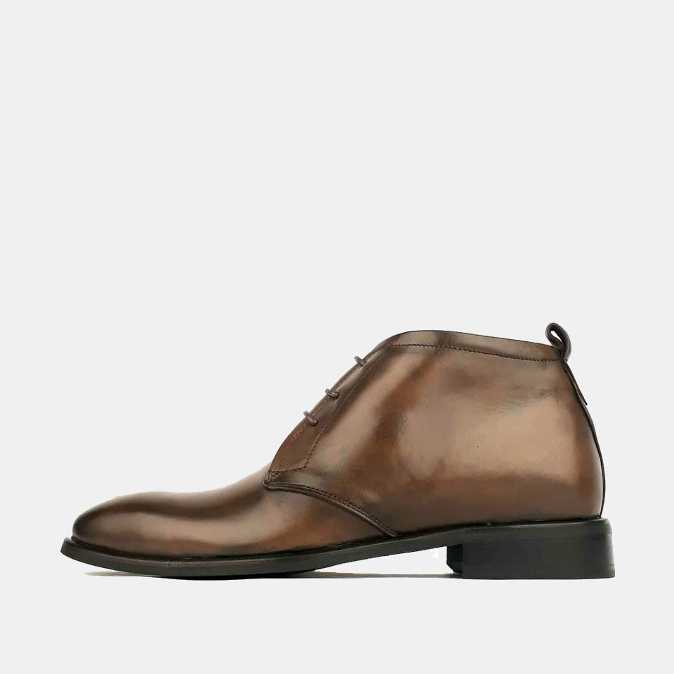 Volzak 1301 Bottine en cuir Marron vintage