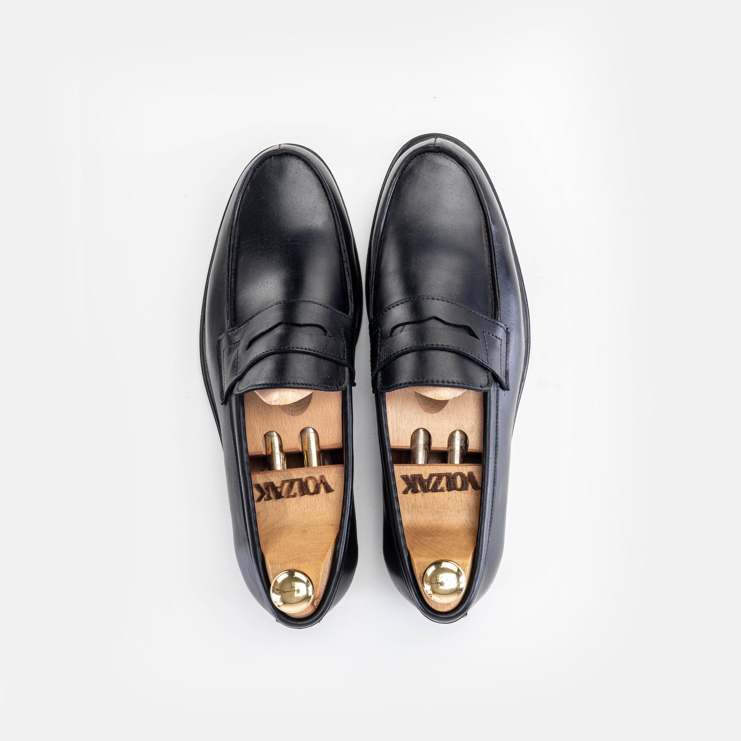 Volzak 5157 Black Leather Moccasin