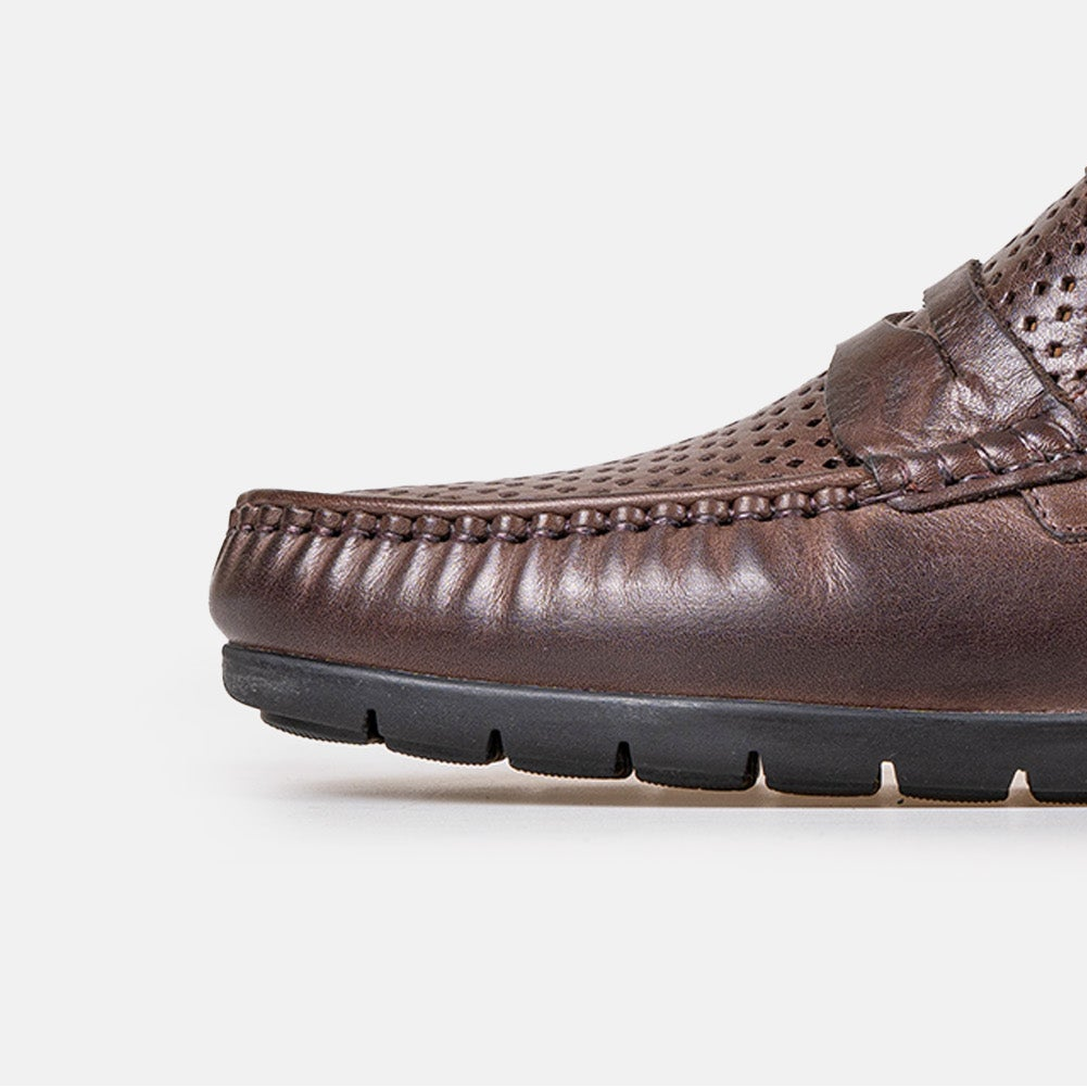 Volzak 050 Brown Leather Moccasin