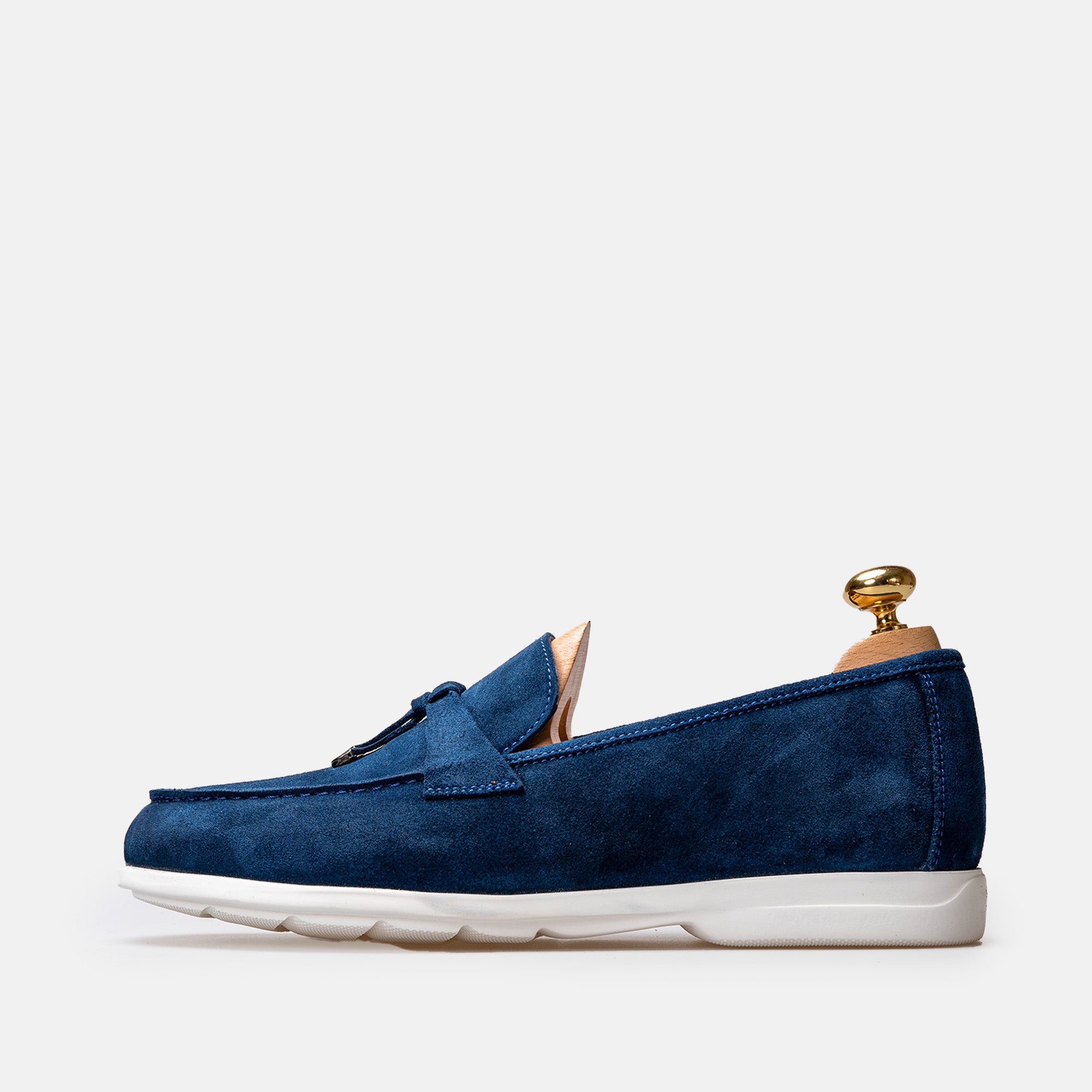 Volzak 3062 Mocassin en daim Bleu