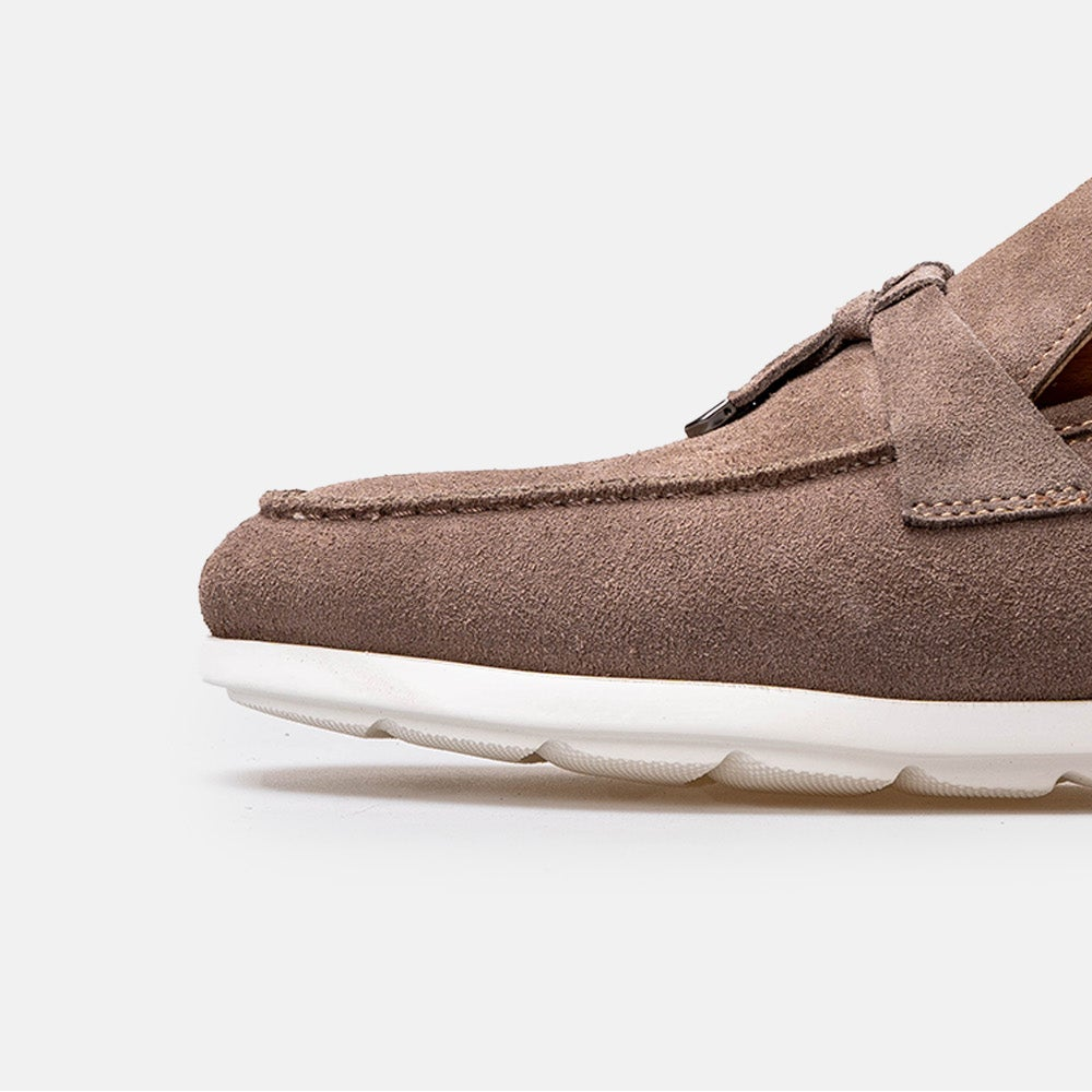 Volzak 3062 Taupe suede moccasin
