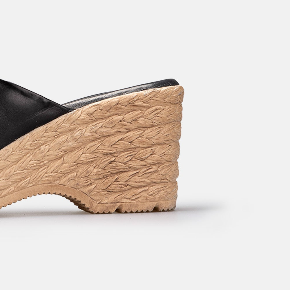 Volzak 149 Sandale en cuir Noir