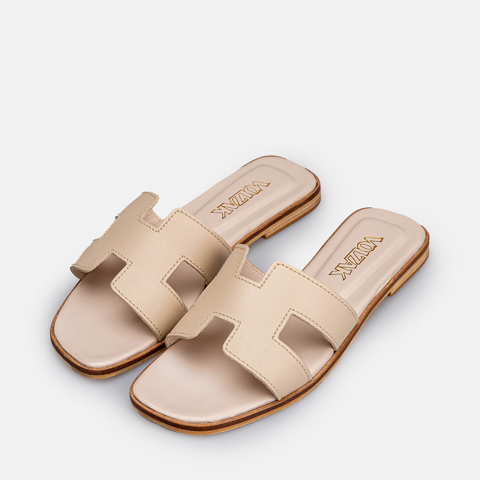 Volzak 900 Sandale en cuir Beige