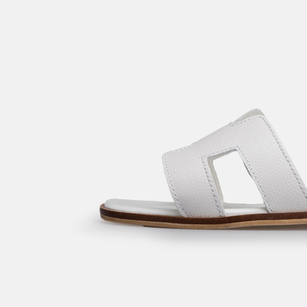 Volzak 900 Sandale en cuir Blanc