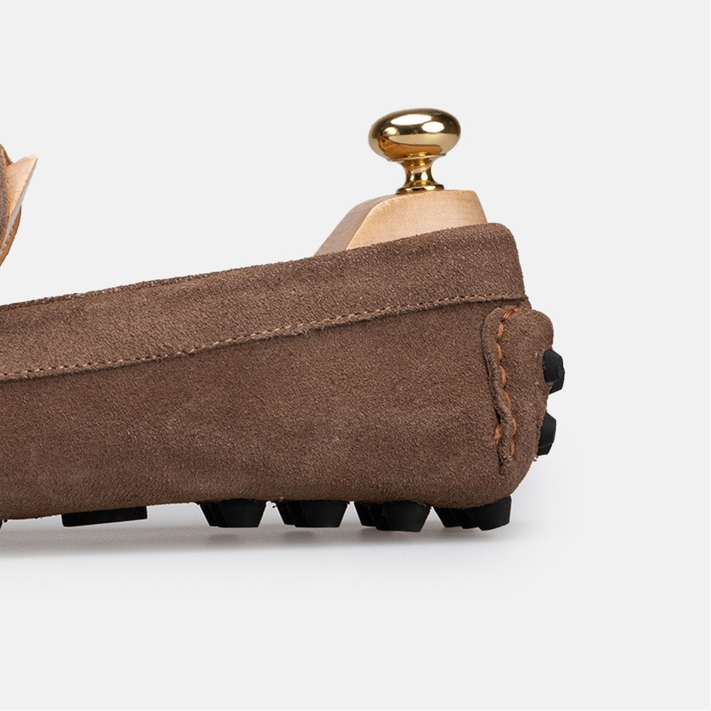 Volzak 2000 Mocassin en daim Taupe