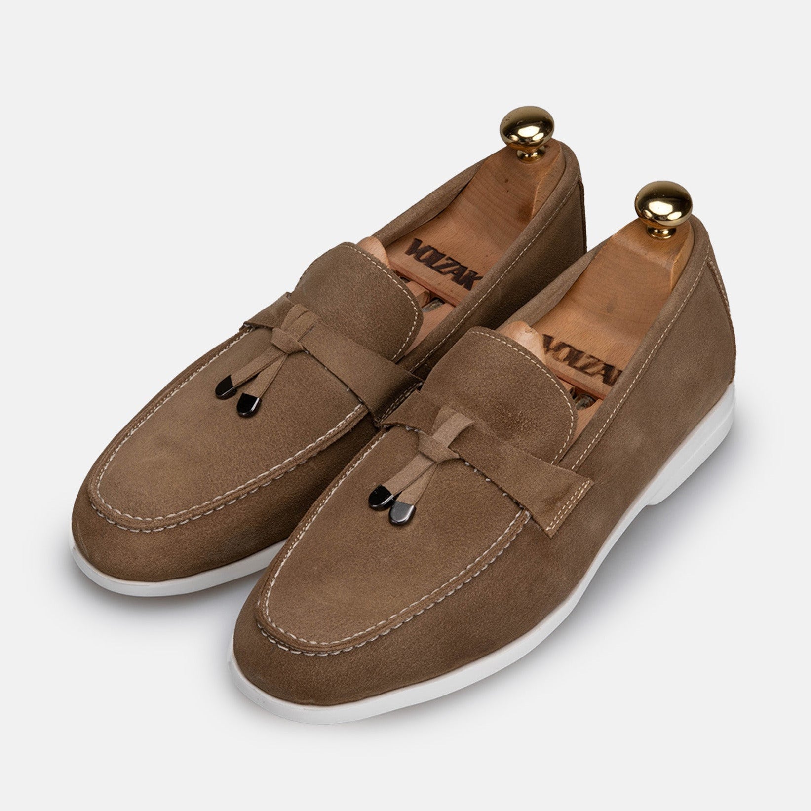Volzak 3062 Beige suede moccasin