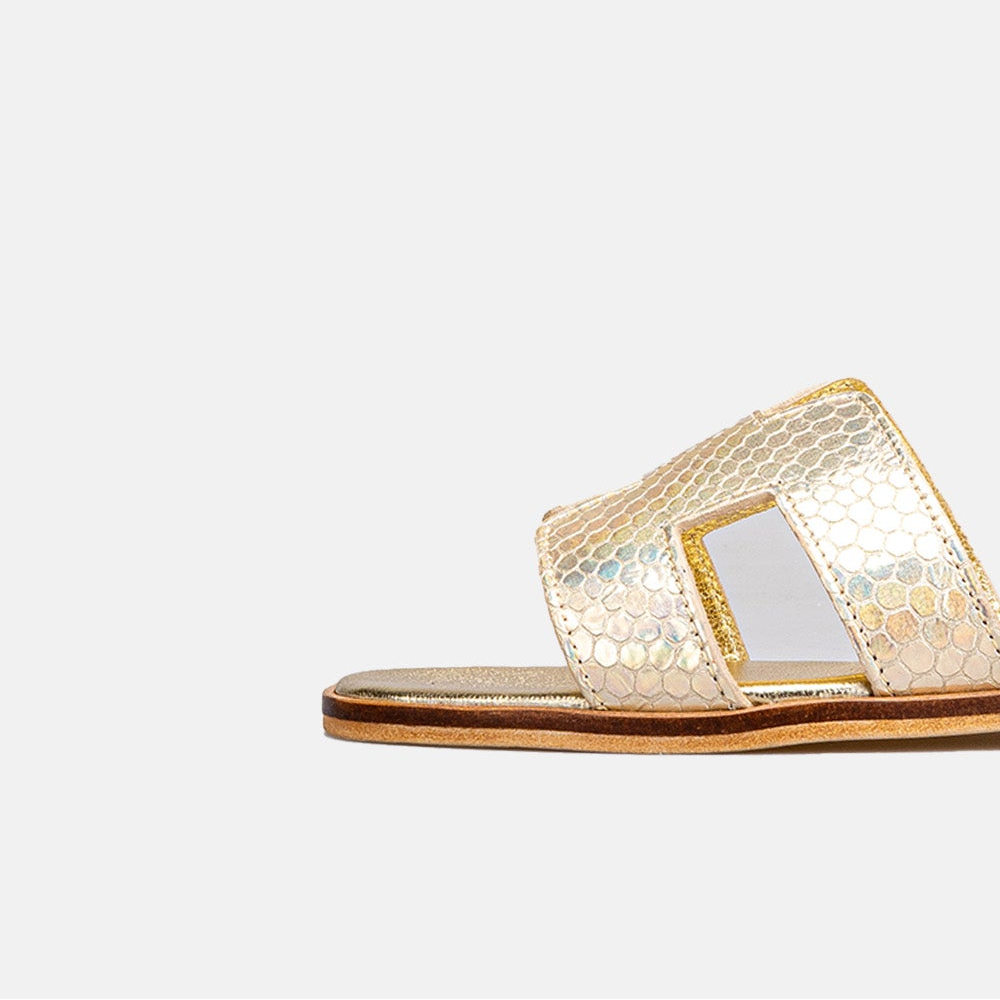 Volzak 900 Sandale en cuir Doré (Édition Limitée)