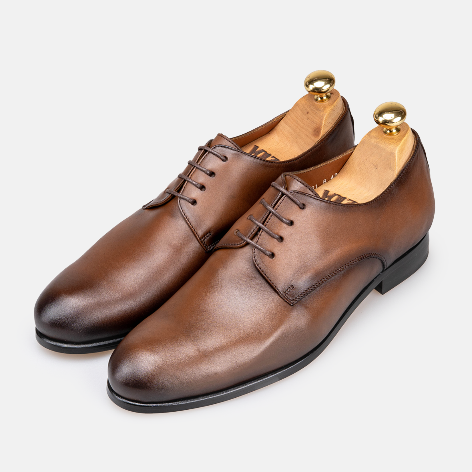 Volzak 5431 chaussure en cuir Marron Vintage