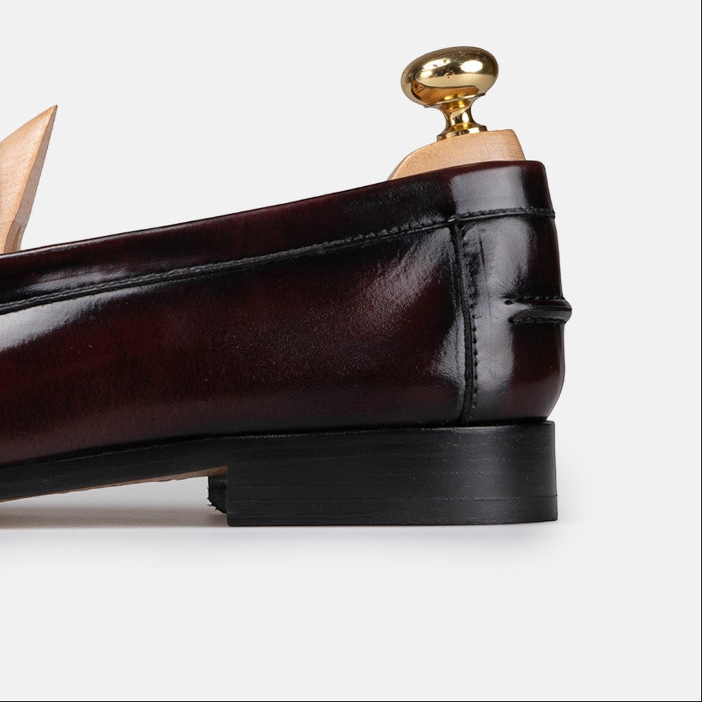 Volzak 315 Bordeaux Detachable Leather Penny Loafer